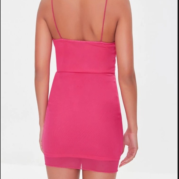 Cowl Mini Bodycon Dress Medium Forever 21 - Picture 3 of 5